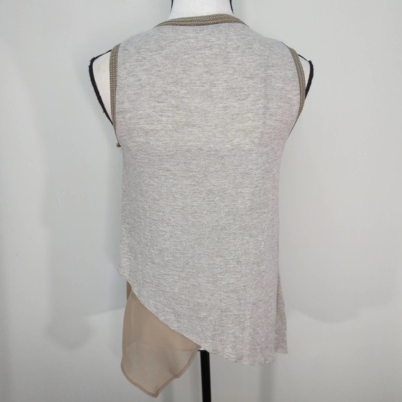 Zara Collection Womens Aztec Asymmetrical Top Sleeveless Bohemian Multicolor S - Picture 6 of 10